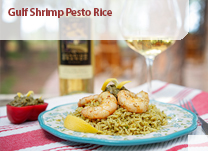 Gulf Shrimp Pesto Rice
